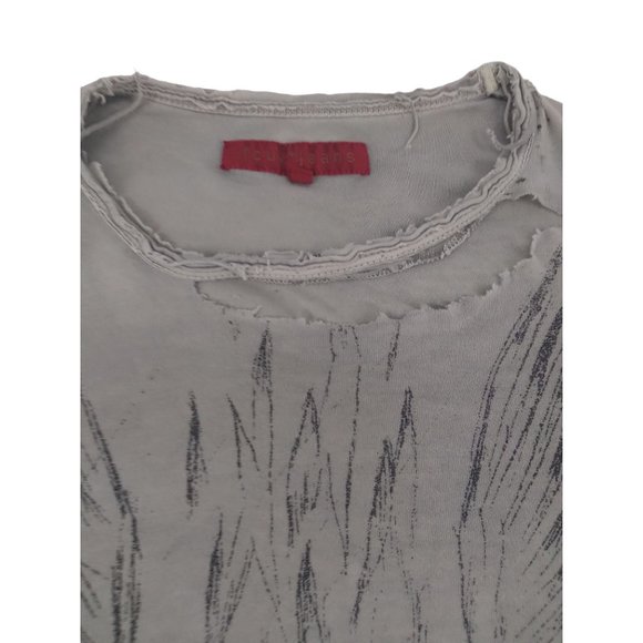 Vtg Y2K FCUK Rocks skull wings Very Distressed thrashed Men's t shirt sz L READ - Picture 4 of 15